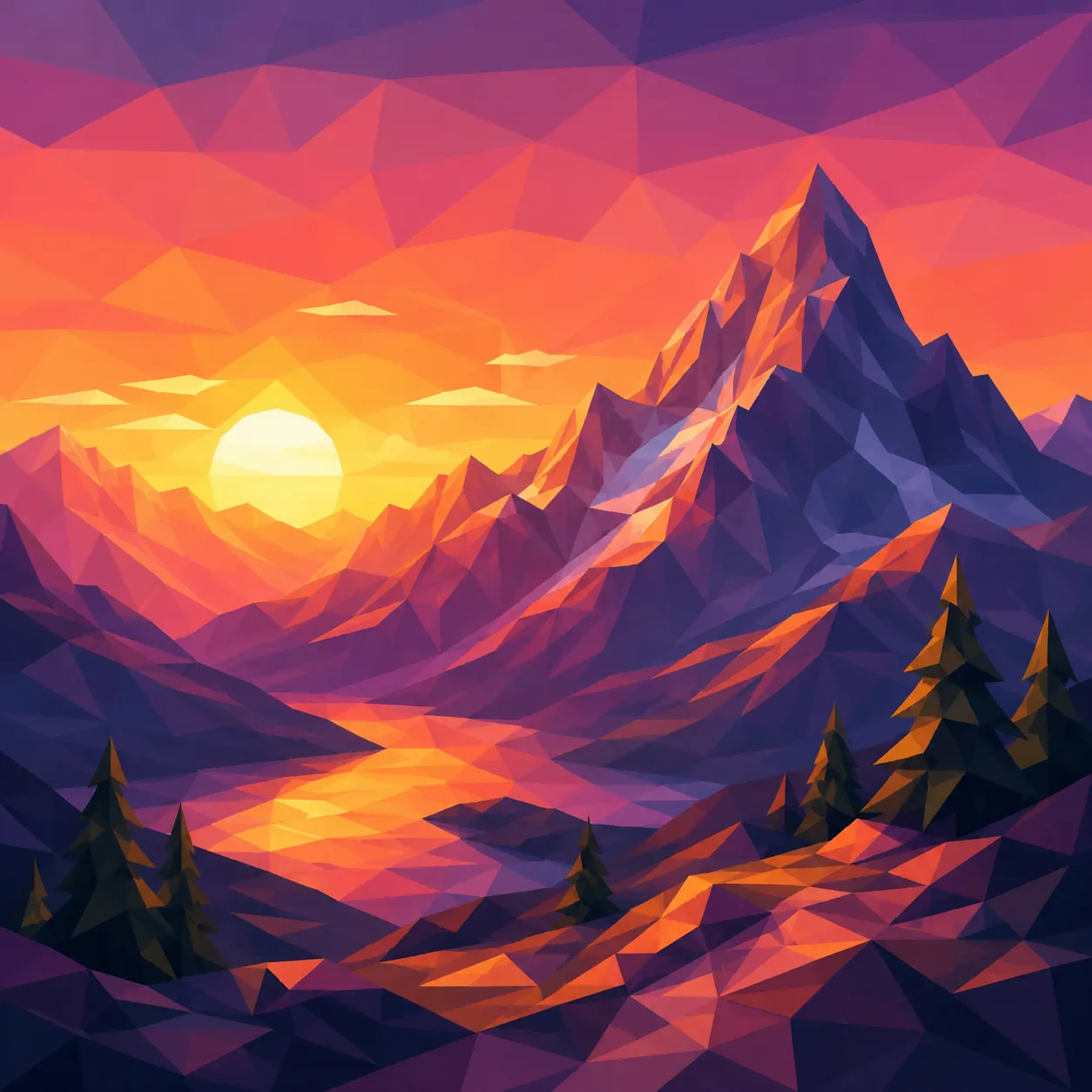 GPT Image 2 creative — moody sunset, tight composition, cohesive warm palette